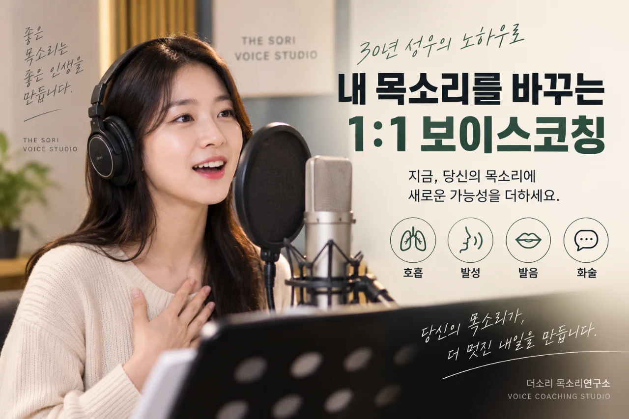 목소리에 자신이 없는 분, 말이 빠르거나 발음이 불분명한 분